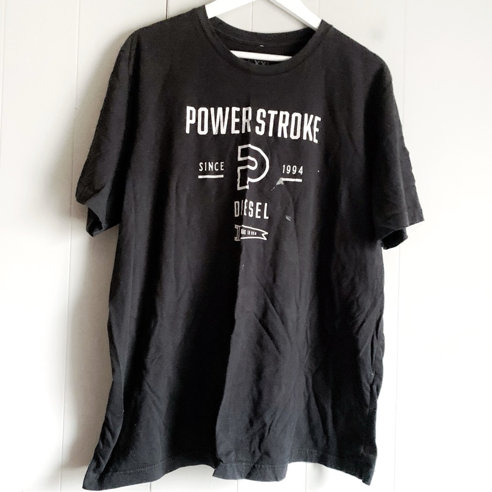 FORD Vintage Powerstroke Diesel Logo Graphic TShirt XXL